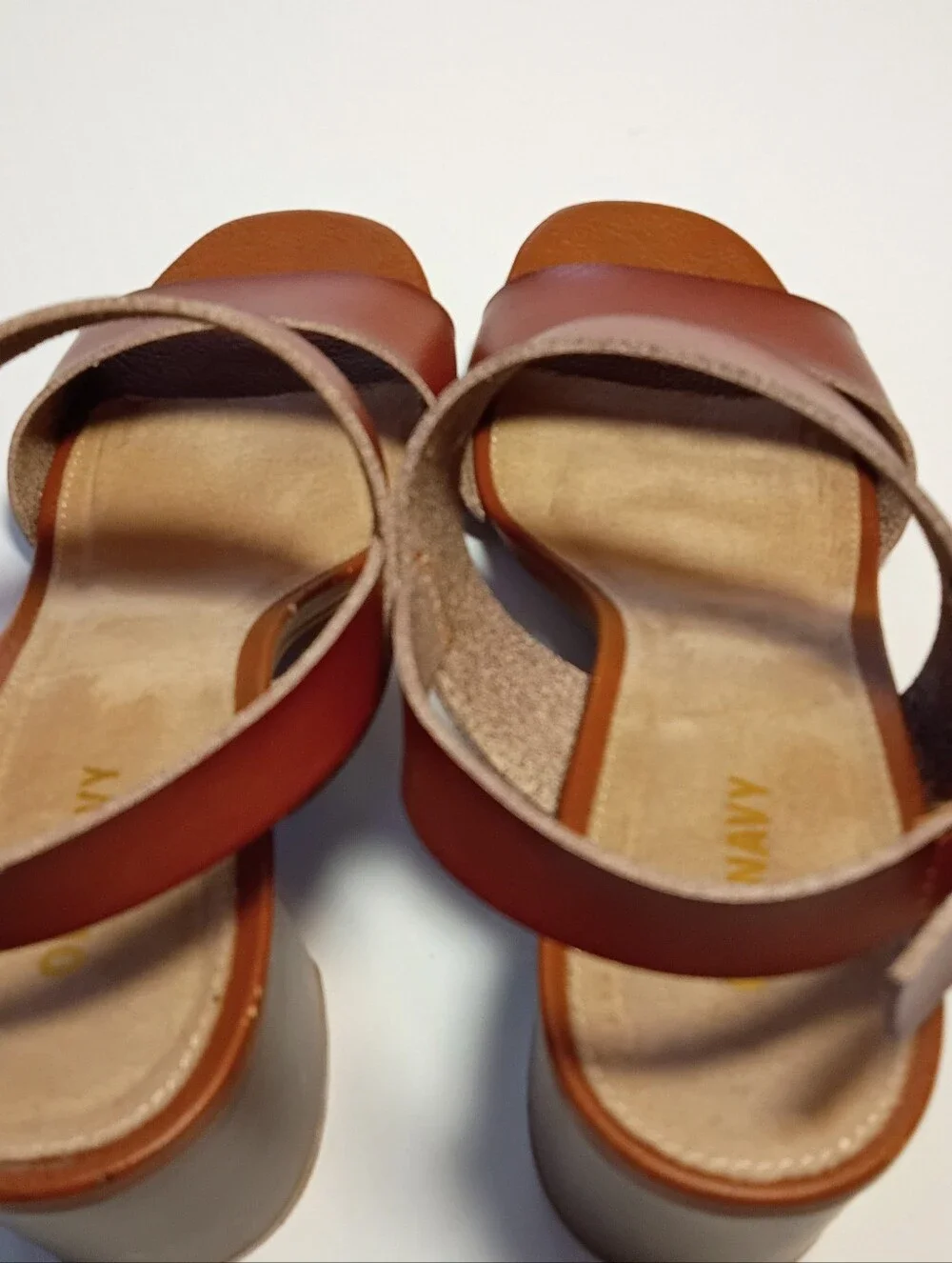 Women’s Brown Open Toe Block Heel Sandals 8.5